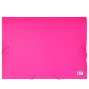 Fascikla mapa sa dvije gume Box PP roza